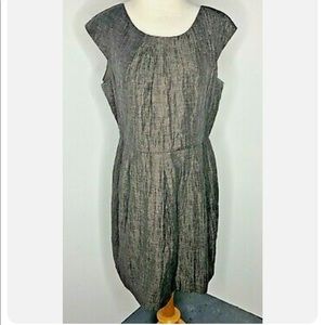 Alice + Olivia Linen Cap Sleeve Dress